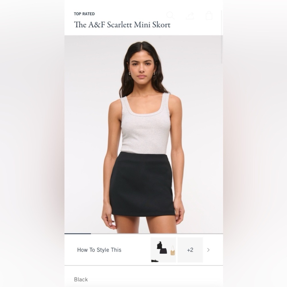 Abercrombie & Fitch Scarlett Mini Skort Small